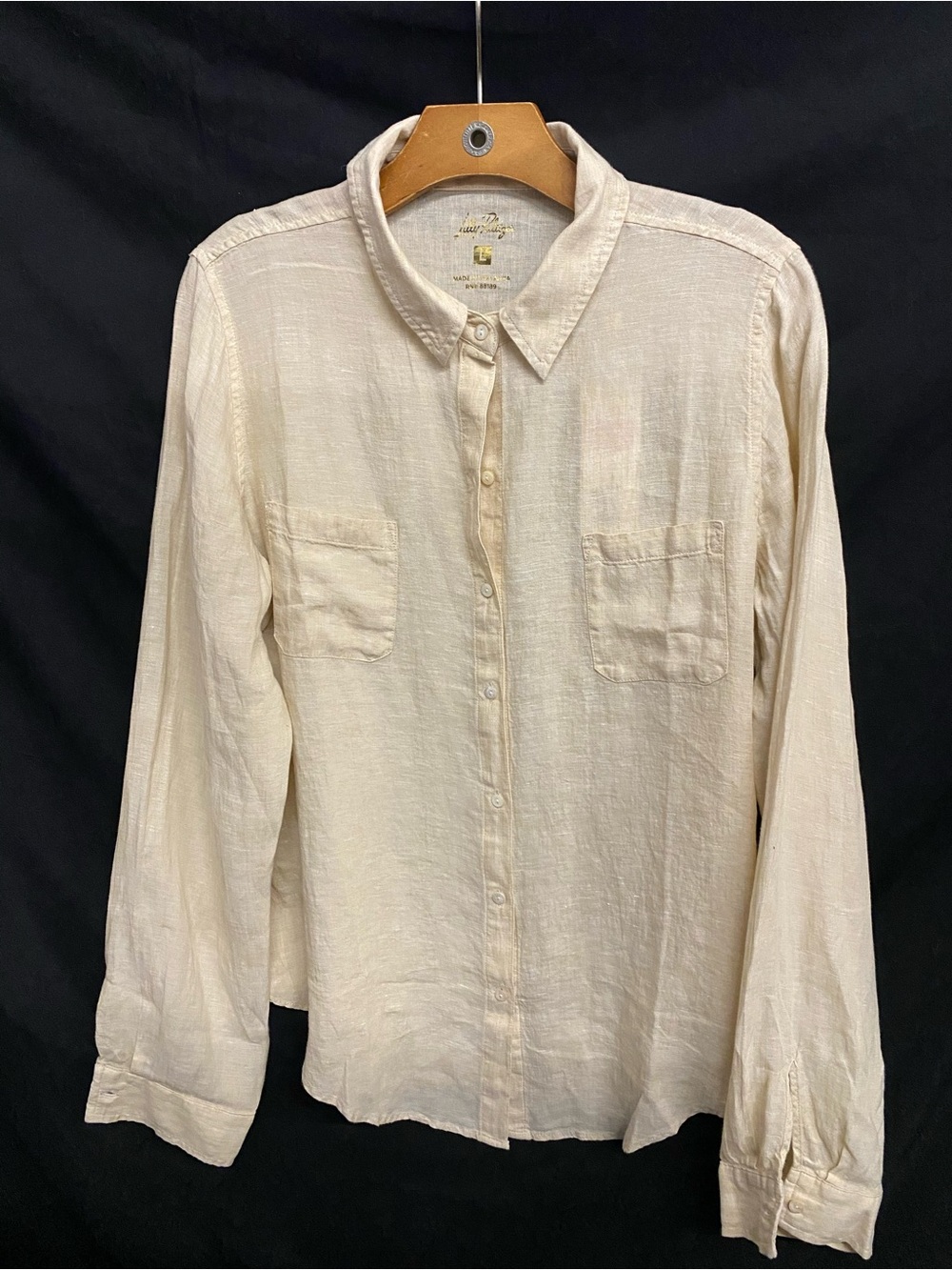 NWT! Lilly Pulitzer Light Cream Linen Blouse